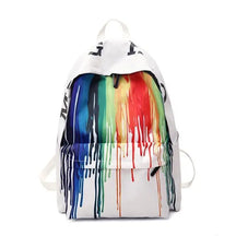 Mochila Escolar Artística Efeito Tinta