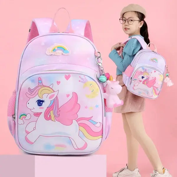 Mochila Unicórnio Cartoon para Meninas