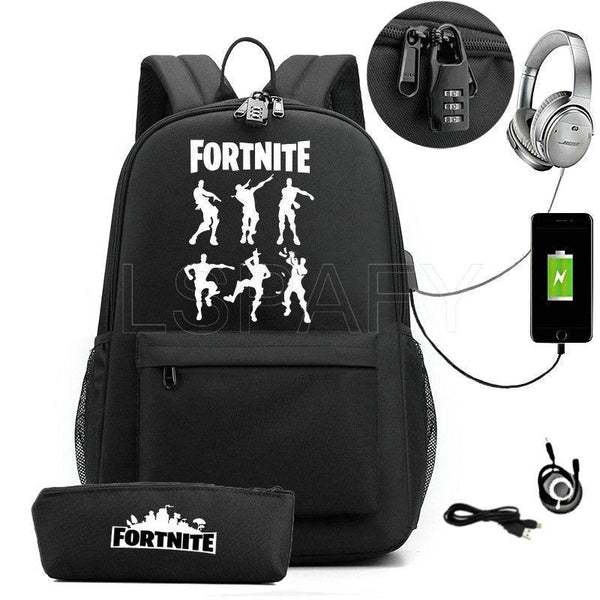 Mochila Infantil Senha Fortnite Dancinhas + Estojo de BRINDE - Aquarela 4